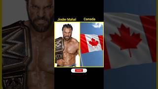 WWE Superstars Nationality ( part 2)#wwe #wrestling #romanreigns #rock #shorts