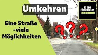 Umkehren - So erkennst du alle Möglichkeiten auf einer Straße! - Führerschein