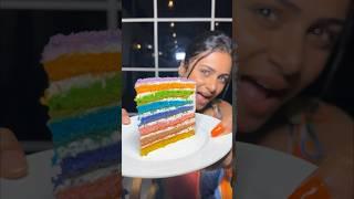 Rainbow-ல iceCream Cake ஆhh..!!| Rainbow Food Challenge | #shorts