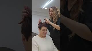 оформляем короткую стрижку#стрижка#shorts