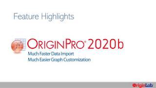 Origin and OriginPro 2020b Highlights