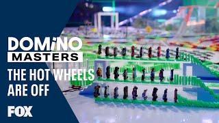 Brains And Brawn's Hot Wheels Themed Topple | Season 1 Ep. 9 | DOMINO MASTERS