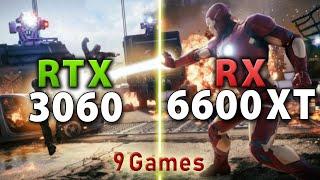 RX 6600 XT vs RTX 3060 // Test in 9 Games | 1080p, 1440p