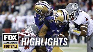 Washington vs Washington State | Highlights | FOX COLLEGE FOOTBALL
