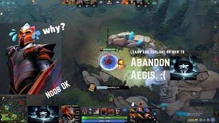 Dota 2 noob Dragon Knight gaming. Forgot Aegis. :(