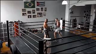 Alex Poatan Pereira Sparring a Heavyweight Boxer | Full Sparring Session