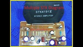 how to make stk4191 stereo amplifier? Multiple STK circuit diagram? stk4141 to stk4191, electronics