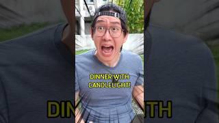 Richie wanted candle dinner, but his dad is TOO RICH  #shorts