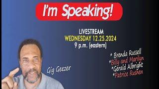 I'm Speaking on Christmas Day 2024 | #imspeaking #giggeezer