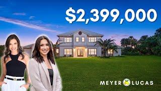 Tour of $2,399,000 luxury waterfront 5-acre estate for sale in Palm City, Florida!