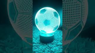 3D Optical illusion Football Night Light lamp with remote review