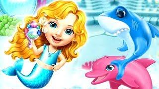 Sweet Baby Girl Mermaid Life - Fun Discover Magical Ocean World - Underwater CleanUp Baby Shark Fish