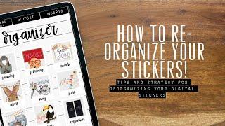  RE-ORGANIZE my DIGITAL STICKERS with ME!  // How to organize your digital stickers 