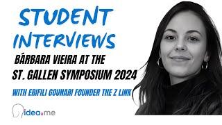 Bárbara Vieira, student at St. Gallen Symposium interviews Erifili Gounari, The Z Link | GenZ