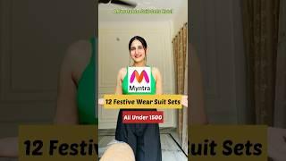 *MYNTRA* Festive wear Suit Sets Haul Under ₹1500 #myntra #shortsviral #suitsethaul #shorts #foryou