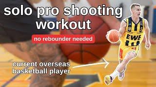 [FULL] pro shooting workout with NO REBOUNDER... I STILL DO THIS AS A PRO (200 makes in 1.5 hours)