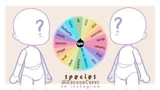 Couple spin wheel SPECIES ADDITION || gachaclub ||