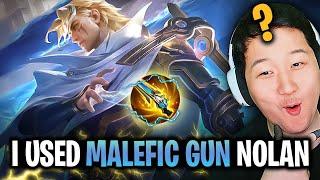 Is it Good? Malefic Gun on Nolan in Solo rank Mobile Legends