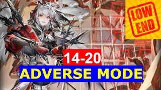 【Arknights】14-20 ADVERSE MODE | LOW END SQUAD LOW RARITY GUIDE WISADEL S3M3