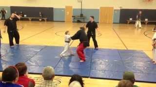 WATCH THIS! Little Girl Attacked - Black Belt Candidate - Slap and Takedown