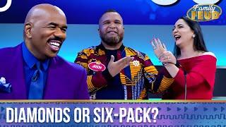 Family feud Special: The Goliath Family | Family Feud