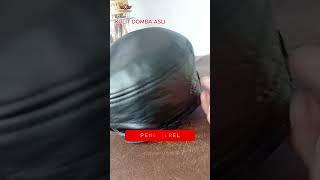 JAVA 7 LEATHER TOPI PRIA Kulit Domba [JVA 067] - HITAM #topikulit #topikulitkomando #shorts #short