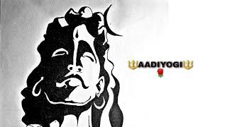 Aadiyogi || Aadiyogi drawing || shiva status ||shiva drawing|aadiyogi drawing status||monday special