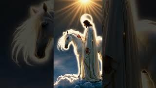 He returns in glory. #Jesus #Heaven #Soro #WhiteHorse #SecondComing #faithjourney