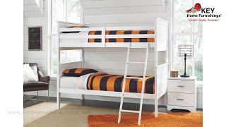 Ashley Lulu Twin Bunk Bed With Nightstand Mattress And Pillow (APG-B102-BNM) | KEY Home