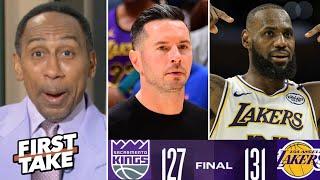 FIRST TAKE | "I've seen enough, JJ Redick is COTY!" - Stephen A. reacts to LeBron, Lakers beat Kings