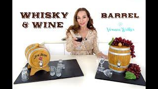 Whisky & Wine Barrel Cake with working Tap