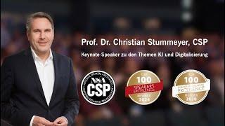 Top-Redner Prof. Dr. Christian Stummeyer, CSP: Keynote Speaker zu KI und Digitalisierung