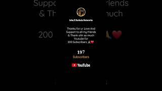 Celebrating 200 Subscribers  Thanks Alot YOUTUBE  #ytshorts #youtubeshorts #viral #thanksyoutube