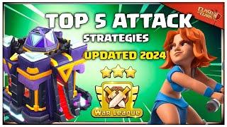 Top 5  BEST TH15 Attack Strategies for CWL in 2024 | Clash of Clans