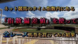 【競馬検証】ネット競馬のタイム指数内にある「指数偏差値」を使って、全レース馬券を買ってみた結果！