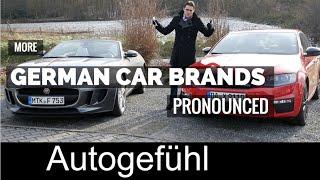 More German car brands pronounced original pronunciation RUF, Maybach, Bayerische Motoren Werke BMW