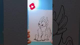 How to draw a dragon |Easy Toothless Drawing #dragondrawing #dragondraw #toothless #toothlessdragon