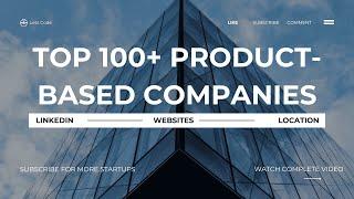 Top 100+ Product-Based Companies in India for Job Seekers | LinkedIn & Career Portal Tips