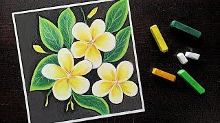 Easy Soft Pastel Drawing for beginners - Flowers & Petals || How to draw