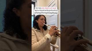 Try this mid-tempo lip slur exercise #trumpet #trumpetpractice #lipslurs