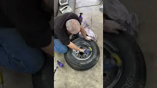 Just cleaning and polishing a wheel