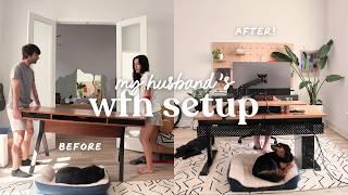 ️ Day in My Life | Refreshing Husband's Cozy WFH Setup & Postpartum Updates