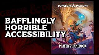 D&D 2024 Player's Handbook's big accessibility issues