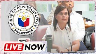 LIVE | House hearing into OVP and DepEd’s budget utilization under Vice Pres. Sara Duterte