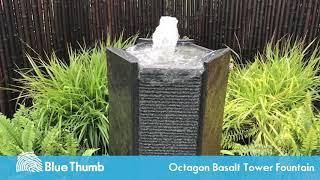 Octagon Basalt Tower Fountain