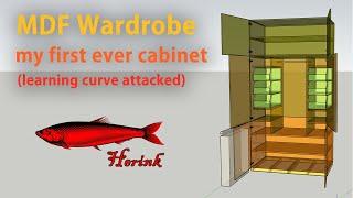 An IT guy building a bespoke MDF wardrobe for the lady. Armchair woodworker extraordinaire.
