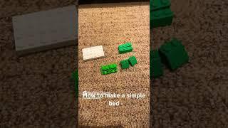 How to make a simple Lego bed #lego #halloween