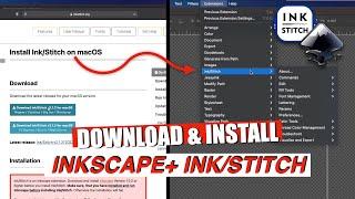 How to Install Inkscape & Ink/Stitch - FREE EMBROIDERY SOFTWARE for DIGITIZING *2022*