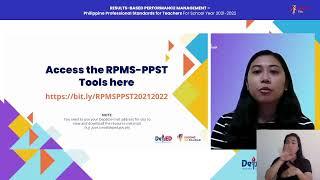 RPMS-PPST for School Year 2021-2022 - Episode 2 Part 2