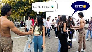 When Bodybuilder Propose Cute Girls  || Tiger Shroff Jaise Body ||